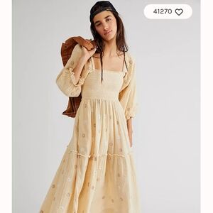 FP Dahlia Embroidered Maxi Dress